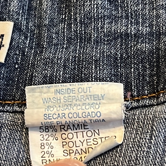 Hip Jeans Capri Embroidered Back Pockets Womens Size 14 Jeans - Picture 11 of 11